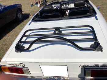 white alfa romeo 1800 with a revo-rack luggage rack fitted 