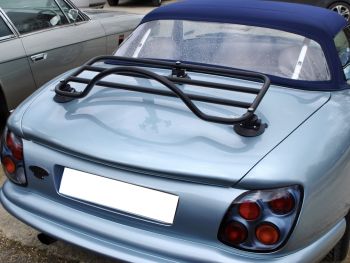 Rear view of a TVR Chimera with a luggage rack fitted